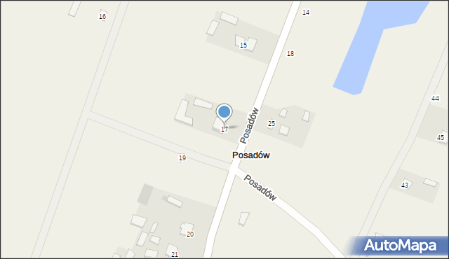 Posadów, Posadów, 17, mapa Posadów