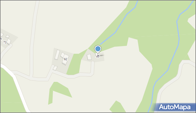 Posadowa Mogilska, Posadowa Mogilska, 45, mapa Posadowa Mogilska