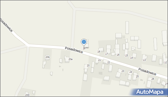 Posadowice, Posadowice, 19, mapa Posadowice