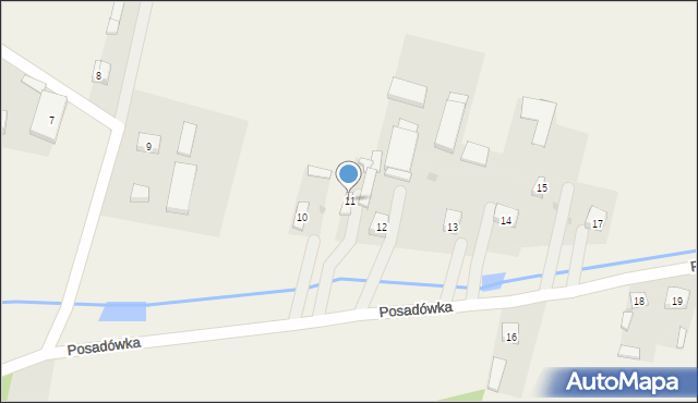 Posadówka, Posadówka, 11, mapa Posadówka