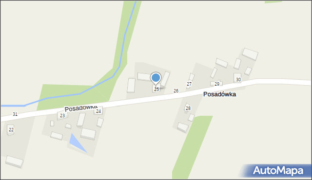 Posadówka, Posadówka, 25, mapa Posadówka