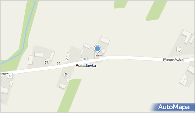 Posadówka, Posadówka, 30, mapa Posadówka