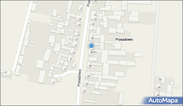 Posadowo, Posadowo, 37, mapa Posadowo