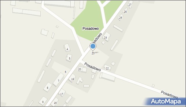 Posadowo, Posadowo, 23, mapa Posadowo