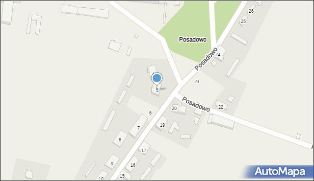 Posadowo, Posadowo, 5, mapa Posadowo