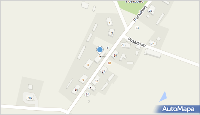 Posadowo, Posadowo, 7, mapa Posadowo