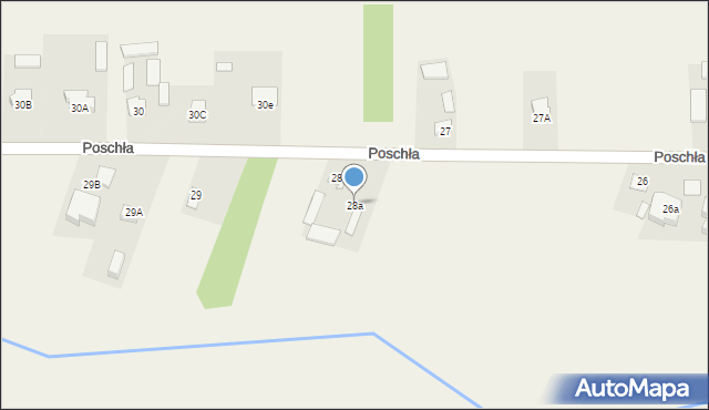 Poschła, Poschła, 28a, mapa Poschła