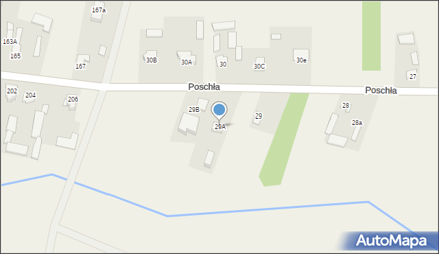 Poschła, Poschła, 29A, mapa Poschła