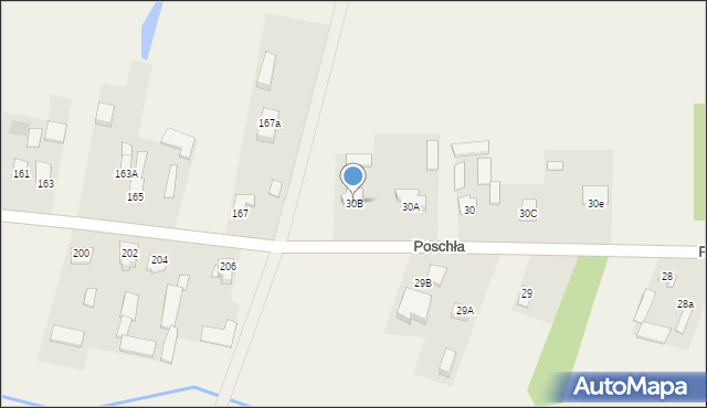 Poschła, Poschła, 30B, mapa Poschła