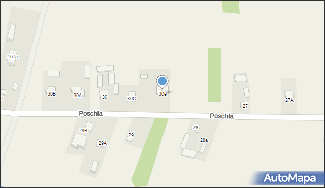 Poschła, Poschła, 30e, mapa Poschła