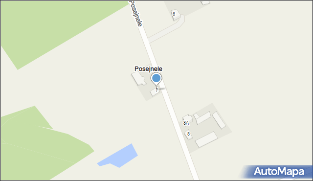 Posejnele, Posejnele, 7, mapa Posejnele