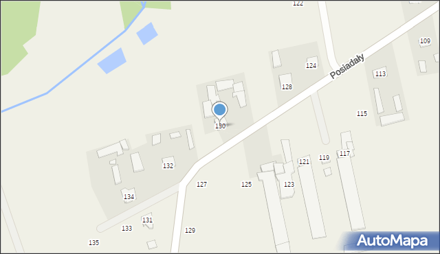 Posiadały, Posiadały, 130, mapa Posiadały