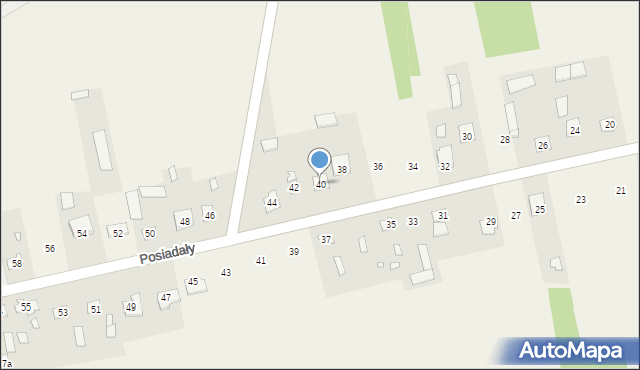 Posiadały, Posiadały, 40, mapa Posiadały