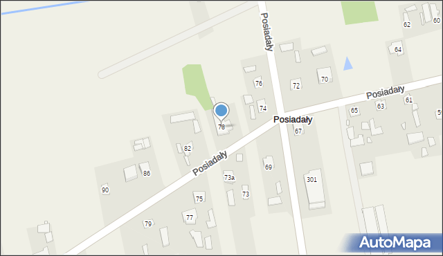 Posiadały, Posiadały, 78, mapa Posiadały