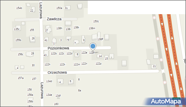 Poskwitów, Poskwitów, 122F, mapa Poskwitów