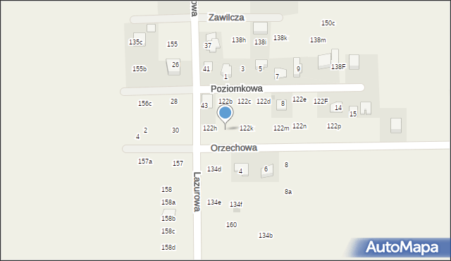 Poskwitów, Poskwitów, 122i, mapa Poskwitów