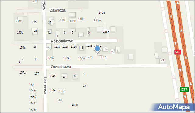 Poskwitów, Poskwitów, 122o, mapa Poskwitów