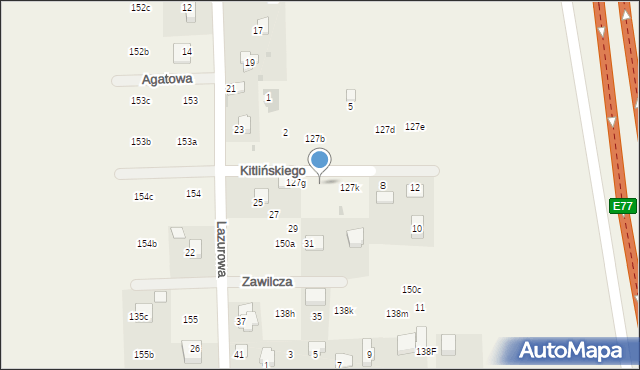 Poskwitów, Poskwitów, 127h, mapa Poskwitów