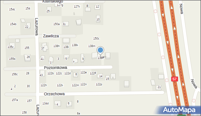 Poskwitów, Poskwitów, 138F, mapa Poskwitów