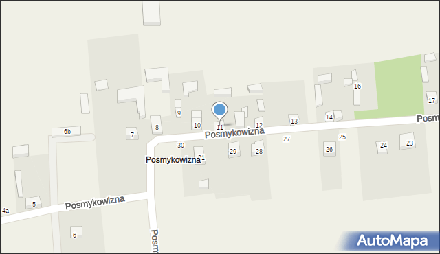 Posmykowizna, Posmykowizna, 11, mapa Posmykowizna