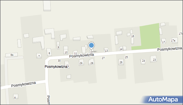 Posmykowizna, Posmykowizna, 12, mapa Posmykowizna