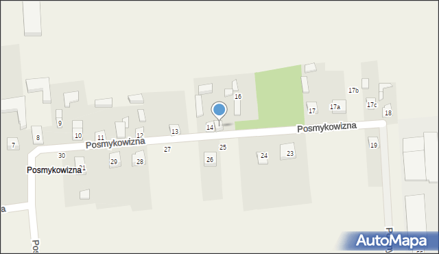 Posmykowizna, Posmykowizna, 15, mapa Posmykowizna