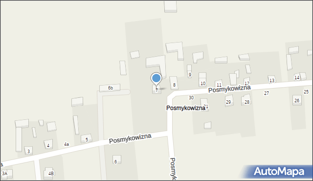 Posmykowizna, Posmykowizna, 7, mapa Posmykowizna