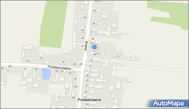 Postaszowice, Postaszowice, 34, mapa Postaszowice