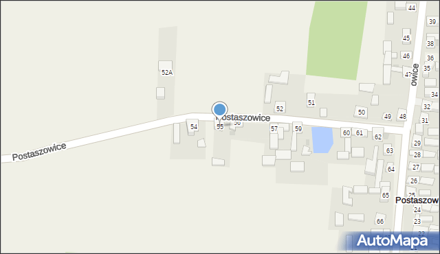 Postaszowice, Postaszowice, 55, mapa Postaszowice
