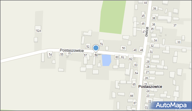 Postaszowice, Postaszowice, 59, mapa Postaszowice