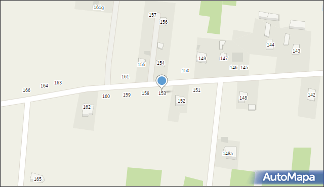 Postękalice, Postękalice, 153, mapa Postękalice