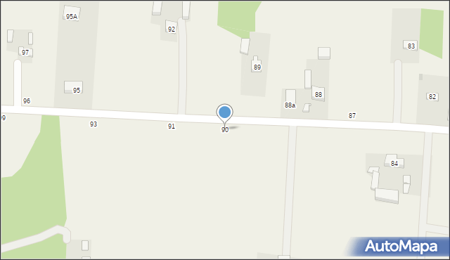 Postękalice, Postękalice, 90, mapa Postękalice