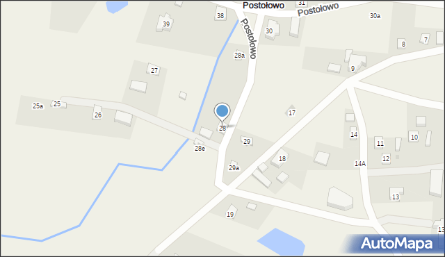 Postołowo, Postołowo, 28, mapa Postołowo