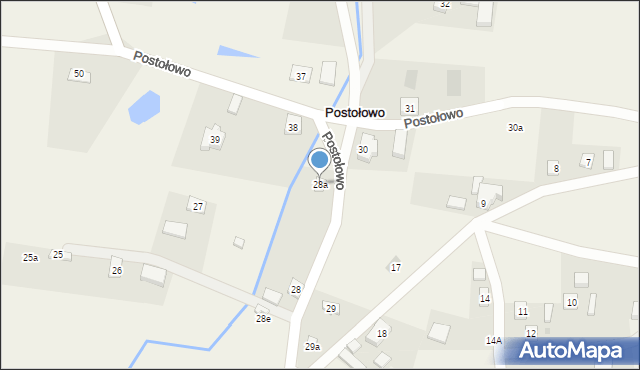 Postołowo, Postołowo, 28a, mapa Postołowo