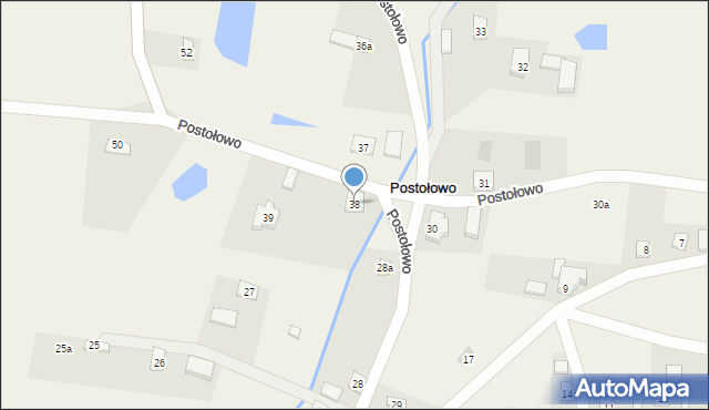 Postołowo, Postołowo, 38, mapa Postołowo