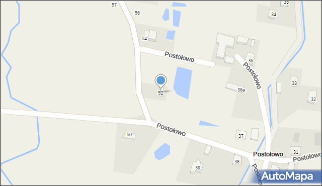 Postołowo, Postołowo, 52, mapa Postołowo