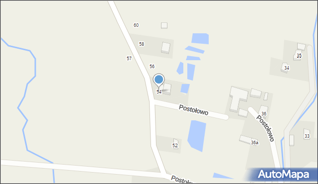 Postołowo, Postołowo, 54, mapa Postołowo