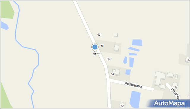 Postołowo, Postołowo, 57, mapa Postołowo