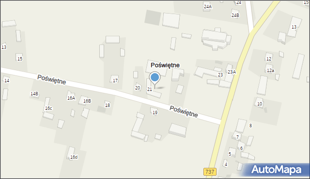 Poświętne, Poświętne, 26, mapa Poświętne