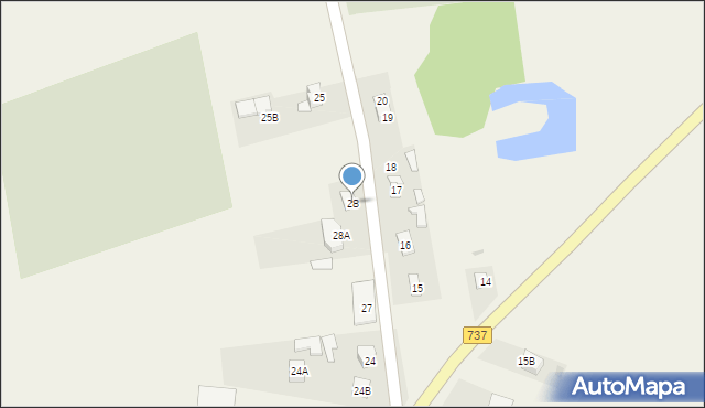 Poświętne, Poświętne, 28, mapa Poświętne