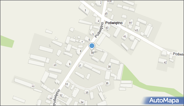 Poświętno, Poświętno, 39, mapa Poświętno