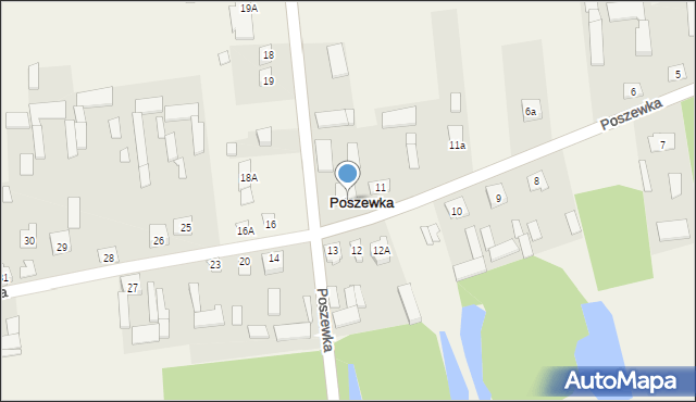 Poszewka, Poszewka, 15, mapa Poszewka