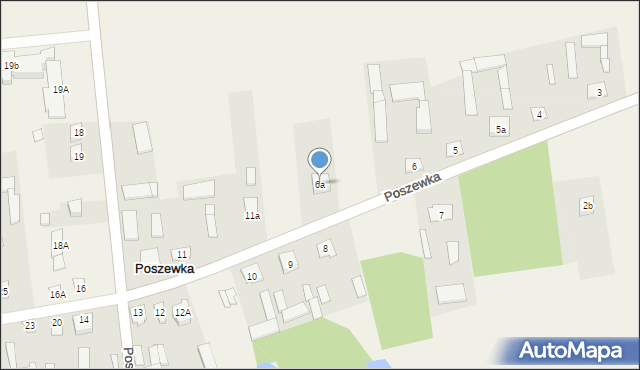 Poszewka, Poszewka, 6a, mapa Poszewka