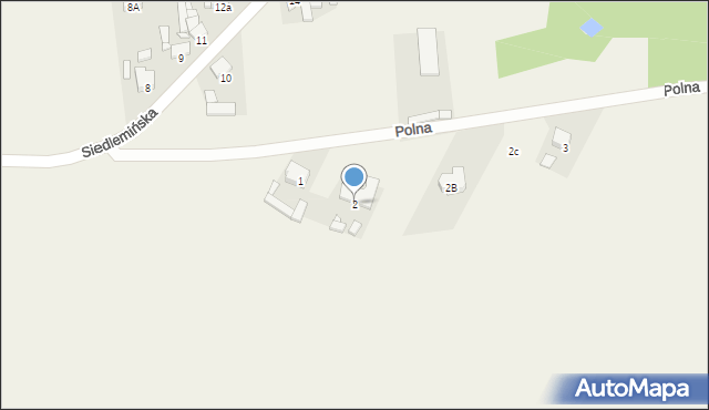 Potarzyca, Polna, 2, mapa Potarzyca