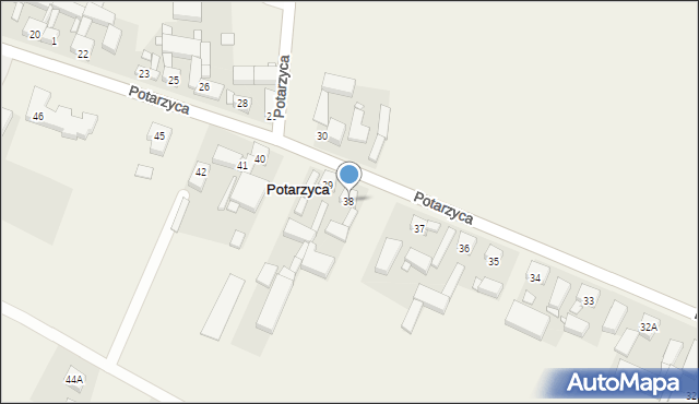 Potarzyca, Potarzyca, 38, mapa Potarzyca