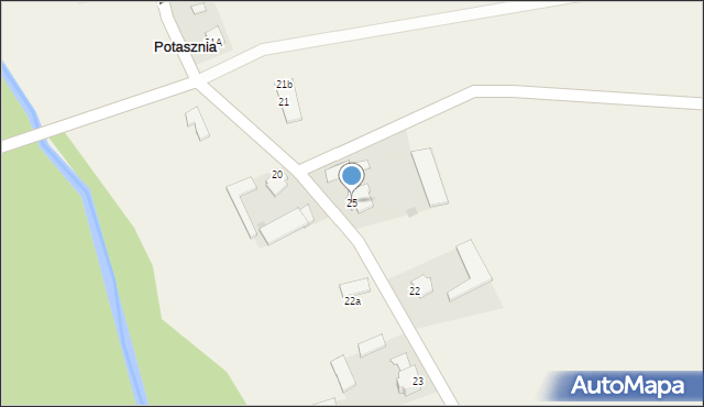 Potasznia, Potasznia, 25, mapa Potasznia