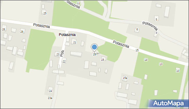 Potasznia, Potasznia, 19, mapa Potasznia