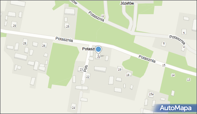 Potasznia, Potasznia, 21, mapa Potasznia