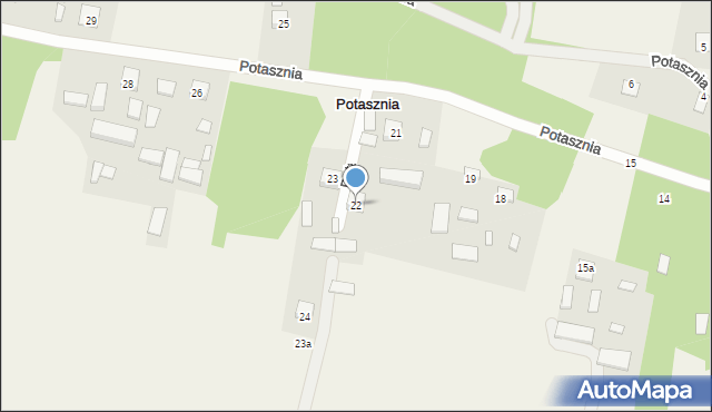 Potasznia, Potasznia, 22, mapa Potasznia