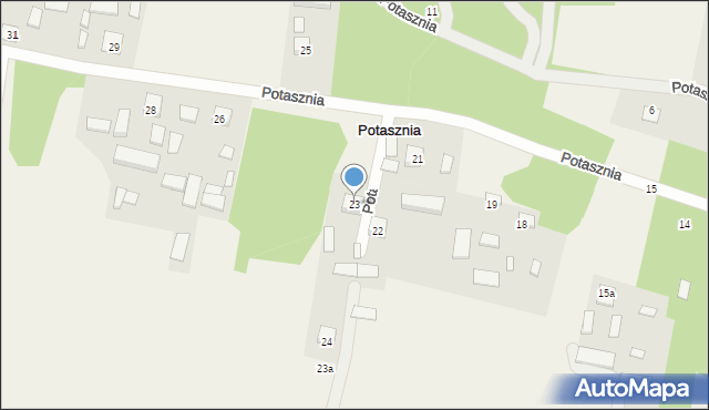 Potasznia, Potasznia, 23, mapa Potasznia